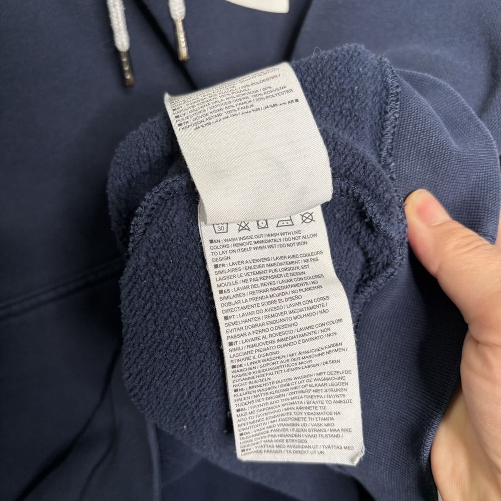Nike X Stranger Things Hoodie Size Large Men's Navy Hawkins Phys Ed Pullover - Picture 10 of 10